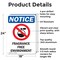 Signmission Fragrance Free Environment, 18 in W x Rectangle, Aluminum OS-2PACK-NS-A-1824-V-12909 - alternate 2